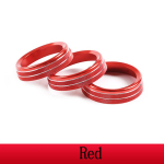For Land Rover Defender 110 130 Car styling Aluminum alloy Back row Air Conditioning Knobs Trim ring Car