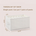 P&uuml;kste hoiukast Riidehoiukast Aluspesu teksade hoiukast majapidamistarvete sahtli t&uuml;&uuml;p 7GRIDS:36*25*20CM hall