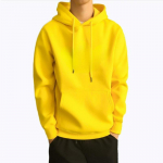 Uus kampsun meeste sportkapuutsiga vabaaja jope, meeste kapuuts S kollane