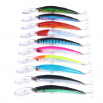10tk ujuvad Big Minnow kalap&uuml;&uuml;gi voblerid 17cm 23,5g k&otilde;va kunsts&ouml;&ouml;t Crankbait Bass trolling haugi karpkala p&uuml;&uuml;gitarbed