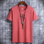 R Printed Man Fashion Tee L&uuml;hikeste varrukatega Pure Cotton T-s&auml;rk 6XL