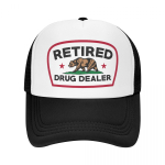 Pensionil narkodiiler Pesapallim&uuml;ts P&auml;ikesekaitse Naiste Unisex Reguleeritav Naljakas California Veoautojuhi M&uuml;ts Suvine Snapback M&uuml;ts Trucker Hat