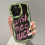 Silikoonist Soft Wave &uuml;mbris L&auml;ikiv Mood Inspring Shell Mobiiltelefon Must tagakaas Oppo Vivo Realme Infinixi jaoks Oppo A15