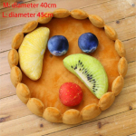 Puuviljakook Koer Kassi voodi puuvillane koogikujuline lemmiklooma voodi kassidele Naljakas armas kassipoeg pestav magamiskoopa pesa talv soe hubane padi L