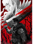 Klassikaline Jaapani anime BERSERK Plakat Vintage l&otilde;uendimaal Swordsman Guts Manga Seinakunst Elutoa Kodukaunistuse pildid 70x120cm No Fram