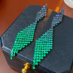 Pinkdudu Fashion Flash 3 V&auml;rviline Rhinestone Square Drop K&otilde;rvar&otilde;ngad Personality Gradient V&auml;rv Geomeetriline K&otilde;rvar&otilde;ngas Naistele PD1555