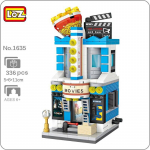 LOZ 1635 City Street Cinema Kinoteater Popkornipood Arhitektuur DIY Mini klotsid Tellised Ehitusm&auml;nguasi lastele Kingitus ilma karbita