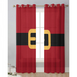 J&otilde;uluvana kingitud j&otilde;ulupuu Magamistoa Voile kardina aknakatted eesriided t&uuml;llkardinad elutuppa L&auml;bipaistvad kardinad W135 x H60cm