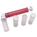 1 tk. Toiduk&otilde;lbulik plastist kookide v&auml;rvimise k&auml;sitsi Airbrush k&uuml;psetust&ouml;&ouml;riistade komplekt roosa