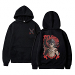 Jaapani Anime Black Clover Print Hoodie Manga Asta Graafilised Hoodid Pikkade varrukatega Unisex Naiste Mood vabaaja Suurem&otilde;&otilde;tmeline dressipluus 2XL