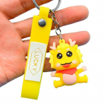 Dragon Key Pandlaga ripats Unikaalne multikas draakoni loov stiilne armas disain v&otilde;tmehoidja kottidele kingitused kollane