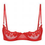 Naiste Balconette Push Up rinnahoidja, pits, suures suuruses rinnahoidjad, l&auml;biva traadiga L