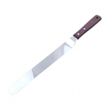 4/6/8/10/12-tolline roostevabast terasest koogilabidas puidust k&auml;epidemega toidukvaliteediga kreemmoosikoogi kaunistamine nurgelise glasuuriga nihkelabidaga 4