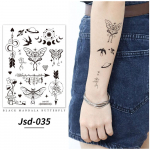 Must Henna Ajutised t&auml;toveeringud Mandala t&auml;toveeringud Lilled