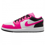 Air Jordan 1 Low GS Fierce Pink Laste tossud Must Valge DZ5365-601 35.5
