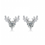 Bague Ringen S925 h&otilde;bedane komplekt 0,3 kanti *2 Moissanstone Antler K&otilde;rvar&otilde;ngad Mood Uued K&otilde;rvar&otilde;ngad Kingitus K&otilde;rvar&otilde;ngad Nude Cargo teemant