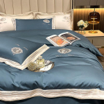 Kerge luksusstiilis 140S pika klambriga puuvillast tikitud neljaosaline komplekt, puhtast puuvillast tikandid, nahas&otilde;bralik neljaosaline komplekt, high-end 1.8m bed sheet 4pcs