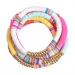 5 tk Naiste vikerkaare pol&uuml;meerist savist n&ouml;&ouml;rist helmed k&auml;ev&otilde;ru peok&auml;ev&otilde;ru kingitus