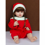 55 cm Reborn Girl Doll Full Silikoonist kehaga vanni simulatsiooniga nukk Armas t&otilde;eline v&auml;limus DouDou Rebirth Doll Lastele J&otilde;ulukingitus