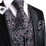 Meeste vest Paisley solid vesti &uuml;likond smokingu Gilet mantel siidist, korrap&auml;rase istumisega topsid S