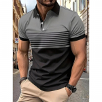 100% pol&uuml;estrist meeste suvine l&uuml;hikeste varrukatega vabaaja rev&auml;&auml;riga polos&auml;rk, meeste &auml;riline polos&auml;rk. 3XL