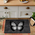 Luksuslik ilus liblikas k&ouml;&ouml;gimatt Pehme paksendatud k&ouml;&ouml;gimatt Veekindel libisemiskindel &otilde;likindel p&otilde;randamatt jooksvaip 40*60cm