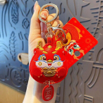 2024. aasta uusaasta maskott draakon looma ripats v&otilde;tmehoidja Lucky Hiina draakon rippuv ehis v&otilde;tmehoidja kingitused kollane