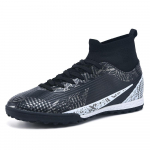 Unisex jalgpallijalatsid &otilde;ues/saalis poistele t&uuml;drukutele jalgpallisaapad Professionaalsed jalgpallijalgpalli treeningtossud 37 must