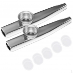 2-osaline h&otilde;bedane metallist Kazoo 10 diafragmaga, suufl&ouml;&ouml;t suupill, laste peomuusika instrument