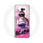 &Uuml;mbris Samsung Galaxy A3 2017 vormel 1 Sergio P&eacute;rez F1 Driver Pink jaoks