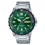 Casio Standard Analoog Roostevabast Terasest Roheline Tihvarts MTD-125D-3AV 100M Meeste K&auml;ekell roheline