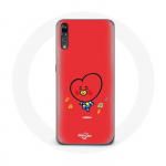 Coque pour Huawei P20 BTS Bangtan Gar&ccedil;ons BT21 TATA V Fond Rouge