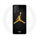 Coque pour Samsung Galaxy A33 5G Air Michael Jordan Logo Jaune