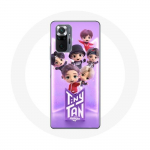 Coque pour Xiaomi Redmi Note 10 Pro BTS TinyTAN Animation Affiche RM Jin Suga J-Hope Jimin Jungkook Et V