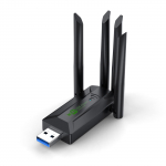 1200Mbps WiFi USB-adapter Kahe sagedusega 2,4G+5Ghz Wi-Fi dongle 4 antenn 802.11AC USB3.0 kiire traadita v&otilde;rgukaart wifi vastuv&otilde;tja arvuti/s&uuml;learvuti