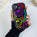 N43 armas v&auml;rviline ilmekujundus Laineline telefoni&uuml;mbris iPhone 15 14 Pro Max jaoks Samsung S24 S23 Ultra A54 A14 A34 Xiaomi Redmi 13C Huawei pehme tagakaas for iPhone 6