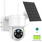 WiFi PTZ-kaamera v&auml;litingimustes juhtmevaba p&auml;ikeseenergia IP-kaamera 4MP HD sisseehitatud akuga videovalvekaamera pikaajaline ooterežiim iCsee APP Camera NO Card