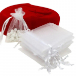100 tk v&auml;ljat&otilde;mmatavad v&auml;ikesed v&otilde;rkkotid 7x9cm organza kott Favor Wedding Christmas Kingi kott ehtepakendite kotid
