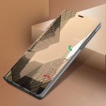 Smart Mirror kukkumisvastane telefoni&uuml;mbris Samsung Huawei Honor Xiaomi Redmi iPhone OnePlusi kaanega, magnetiline klapp PU nahast Samsung S8 must