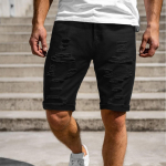 Mens Summer Casual Fitness Kulturismi Hole Ripped Spordip&uuml;ksid P&uuml;ksid XXXL must