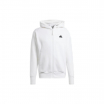 Adidas Z.N.E. Seeria Logo Teibiga T&otilde;mblukuga Huppari Jakk Meeste &Uuml;ler&otilde;ivad Valge IN5092 XXL