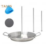 Al Pastor varras vertikaalne grillvarras 9-tolline roostevabast terasest vardas, millel on 3 eemaldatavat naela Brasiilia vertikaalne varras Shawarma hoidik C