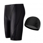 2 tk/komplekti ujumisp&uuml;ksid veekindlad kiiresti kuivavad hingavad elastsed pluss suuruses suvine ujumiskomplekt basseini jaoks 3XL must