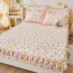 Kvaliteetne puuvillane voodikate &uuml;hes t&uuml;kis 100% puhtast puuvillast k&otilde;ik hinna sees libisemiskindel voodikate Voodikate madratsi kaitsekate 1,8M 2M 1.8*2.0M Fitted Sheet