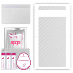 apgo Protective Skin Sticker for the back compatible with Google Pixel 6a, Wrap Film, Foil, Vinyl - Pattern Transparent Carbon