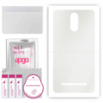 apgo Protective Skin Sticker for the back compatible with Kruger&Matz Flow 5 Plus, Wrap Film, Foil, Vinyl - Pattern Matte Transparent