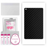 apgo Protective Skin Sticker for the back compatible with Alcatel 1T 10, Wrap Film, Foil, Vinyl - Pattern Carbon Black