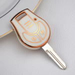 Nissan Micra K14 Juke March Sunny 2 nupuga auto kaugjuhtimispuldi v&otilde;tme&uuml;mbrise kate TPU auto v&otilde;tmekarp puldihoidiku koti kaitsja tarvikud Key Case valge