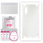 apgo Protective Skin Sticker for the back+sides compatible with Huawei P30, Full Wrap Film, Foil, Vinyl - Pattern Matte Transparent