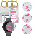 3x apgo Ultra-Clear Hybrid protective glass compatible with Garmin Watch Forerunner 245, flexible nano glass, great replacement for tempered glass, sc